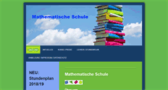 Desktop Screenshot of mathematische-schule.de