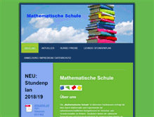 Tablet Screenshot of mathematische-schule.de